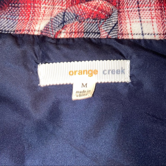 Red Plaid Orange Creek Vest - Picture 3 of 4